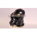 (DM503)Top quality full head Latex Rubber Gas Mask Hood with Zipper and Pipette inside conquer gas mask breathing control